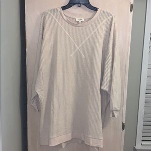 Waffle pattern sweater